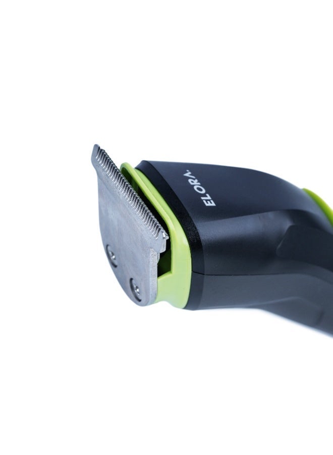 Elora Rechargeable Trimmer 4-In-1 | ELPC-18787/40P | T-Blade Hair Trimmer | Foil Shaver | Nose & Ear Trimmer | USB Charging - Image 4